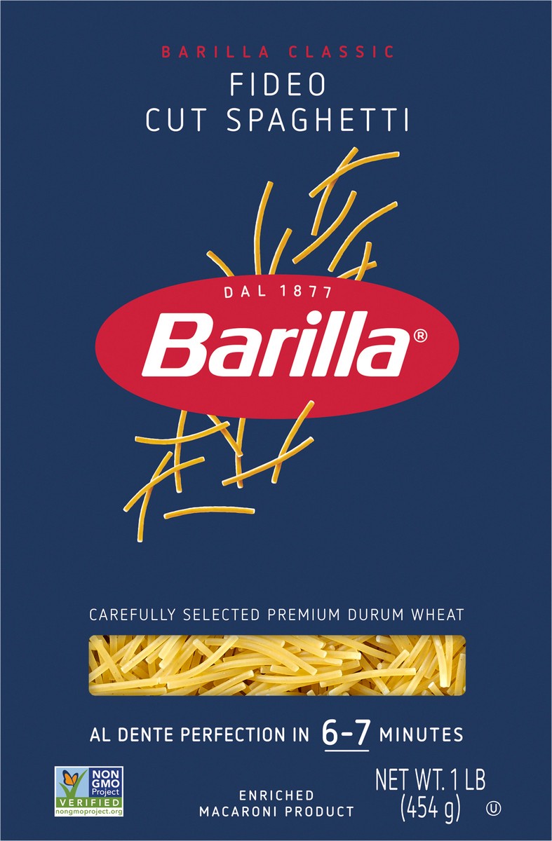 slide 6 of 9, Barilla Fideo Cut Spaghetti Pasta, 1 lb