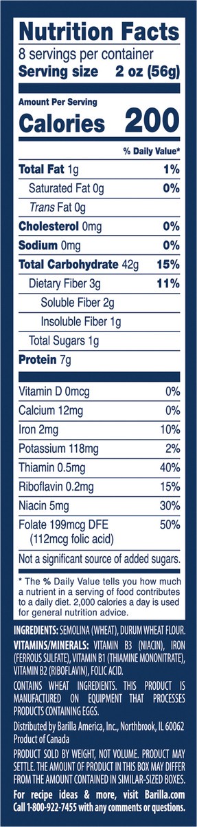 slide 8 of 9, Barilla Fideo Cut Spaghetti Pasta, 1 lb