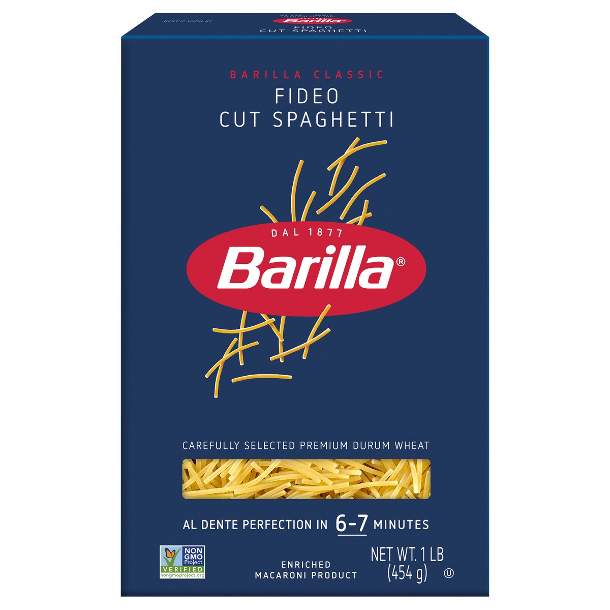 slide 1 of 9, Barilla Fideo Cut Spaghetti Pasta, 1 lb