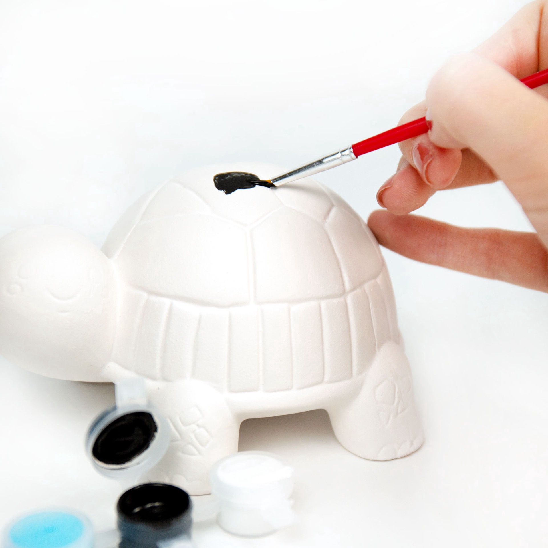 slide 5 of 6, Color Zone Paint Your Own Turtle Kit, 5 in x 5 in x 3 in
