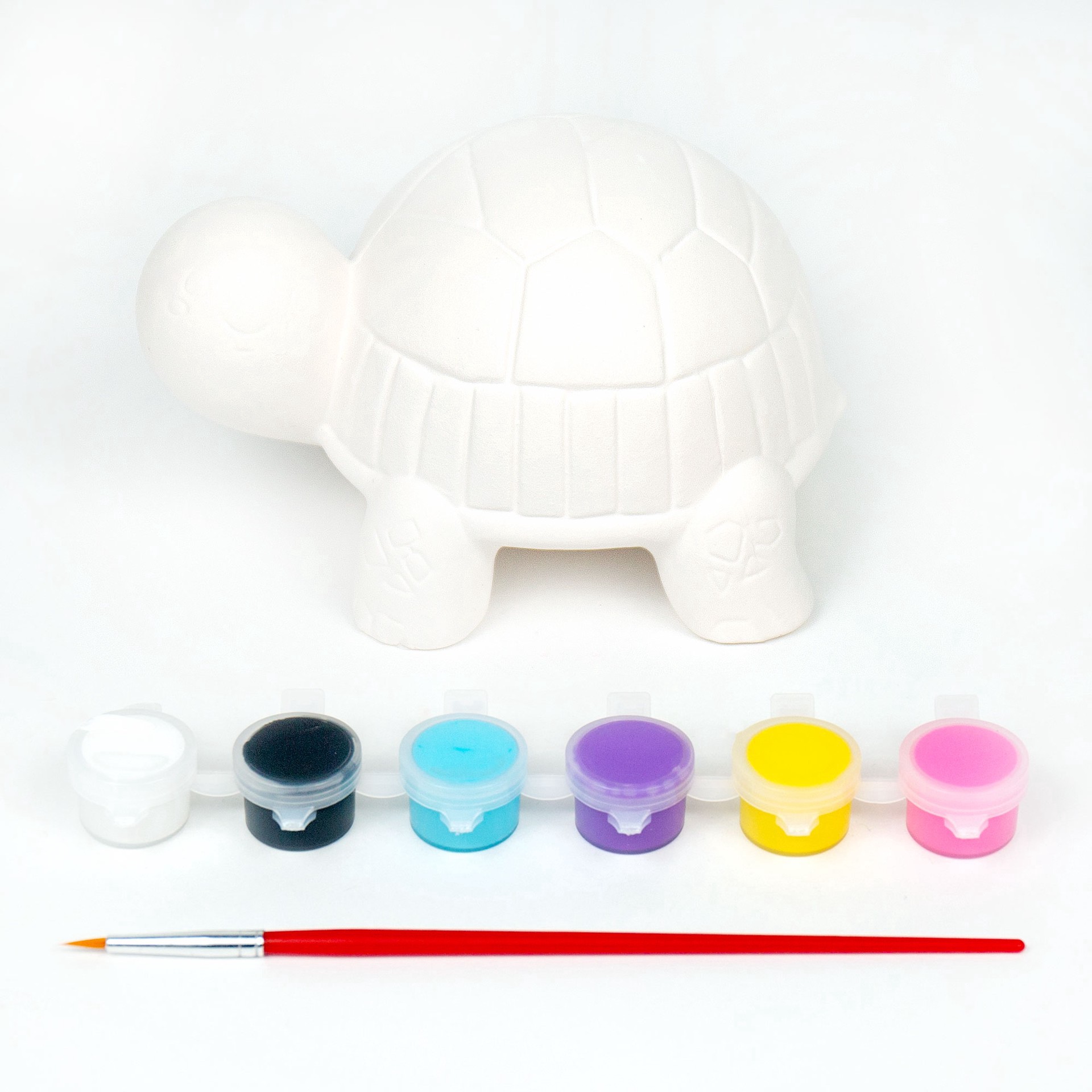 slide 3 of 6, Color Zone Paint Your Own Turtle Kit, 5 in x 5 in x 3 in