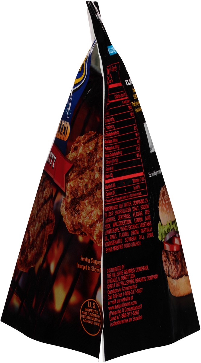 slide 6 of 12, Ball Park Fully-Cooked Flame Grilled Original Beef Patties, 6 Count (Frozen), 16.2 oz