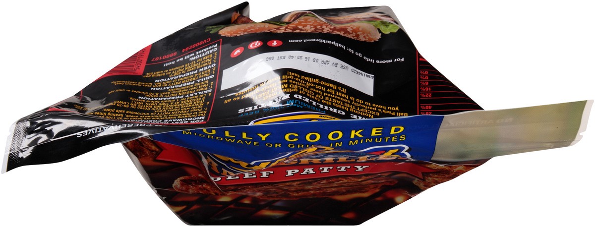 slide 12 of 12, Ball Park Fully-Cooked Flame Grilled Original Beef Patties, 6 Count (Frozen), 16.2 oz