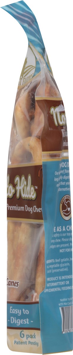 slide 2 of 9, Fieldcrest Farms Nothin' to Hide Mini Candy Canes Premium Beef Flavor Dog Chews 6 Pack 6 6 ea, 6 ct