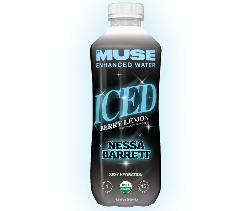 slide 1 of 1, MyMuse® Organic Nessa Barret Iced Berry Lemonade Enhanced Water Bottle, 16.9 fl oz