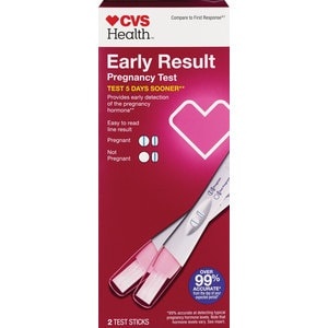 slide 1 of 1, CVS Health Early Results Pregnancy Test, 2 ct