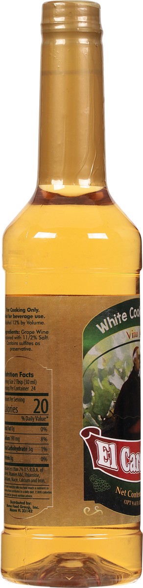 slide 8 of 11, El Cardenal White Cooking Wine 25.4 oz, 25.4 oz