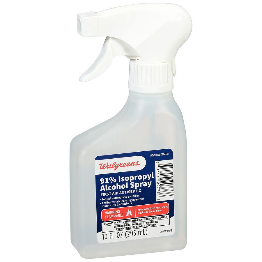 slide 5 of 5, Walgreens 91% Isopropyl Alcohol Sprayer, 10 oz