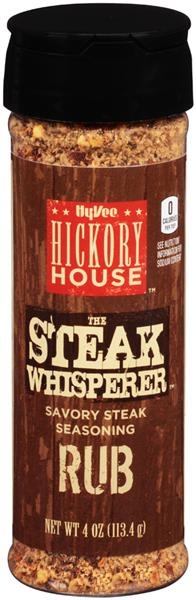 slide 1 of 1, Hy-Vee Hickory House The Steak Whisperer Seasoning Rub, 4 oz