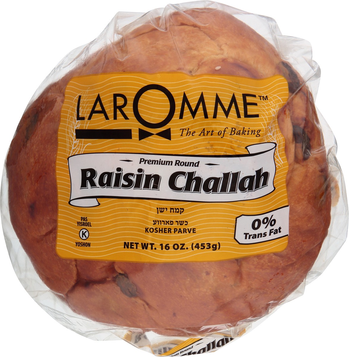 slide 9 of 9, Laromme Round Raisin Challah 16 oz, 16 oz