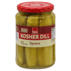 slide 1 of 1, Harris Teeter Kosher Dill Pickle Spears, 24 oz