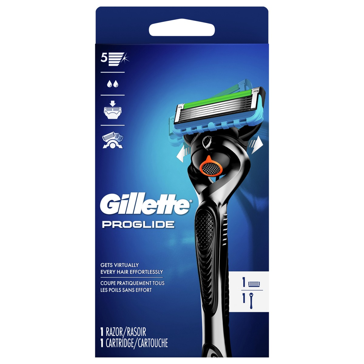 slide 5 of 6, Gillette Proglide Men's Razor, 1 ct