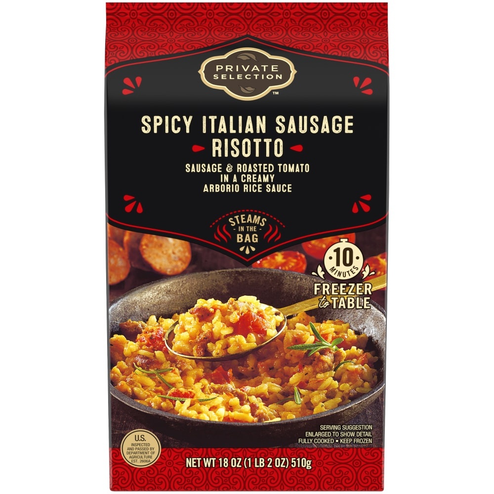 slide 1 of 1, Private Selection Spicy Italian Sausage Risotto, 18 oz