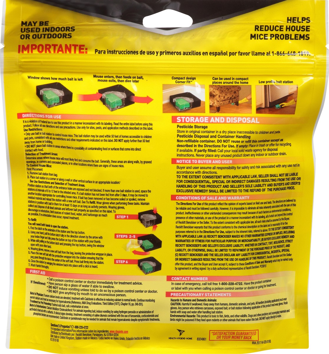 slide 8 of 9, d-Con Refillable Bait Station 6 ea, 6 ct