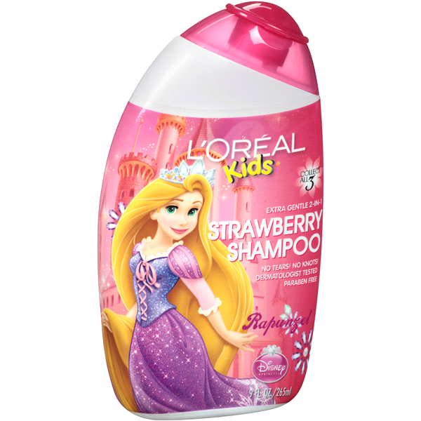 slide 1 of 1, L'Oréal Paris Rapunzel Disney Princess Kids Extra Gentle 2 in 1 Strawberry Shampoo, 9 oz