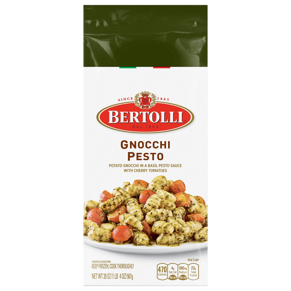 slide 1 of 2, Bertolli Gnocchi Pesto 20 oz, 20 oz