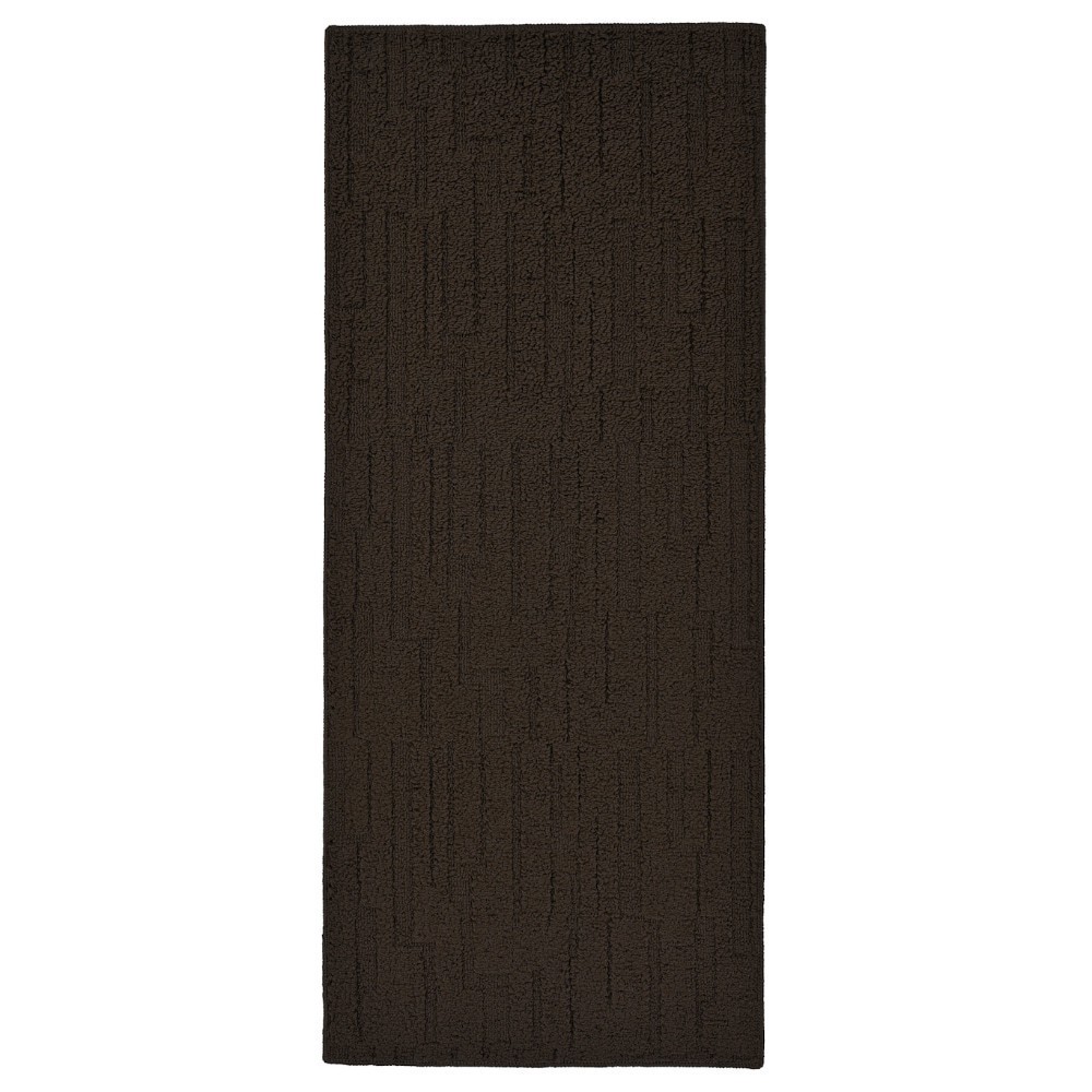 slide 1 of 1, Garland Pixel Accent Rug 24 X 40, Chocolate, 24 in x 40 in