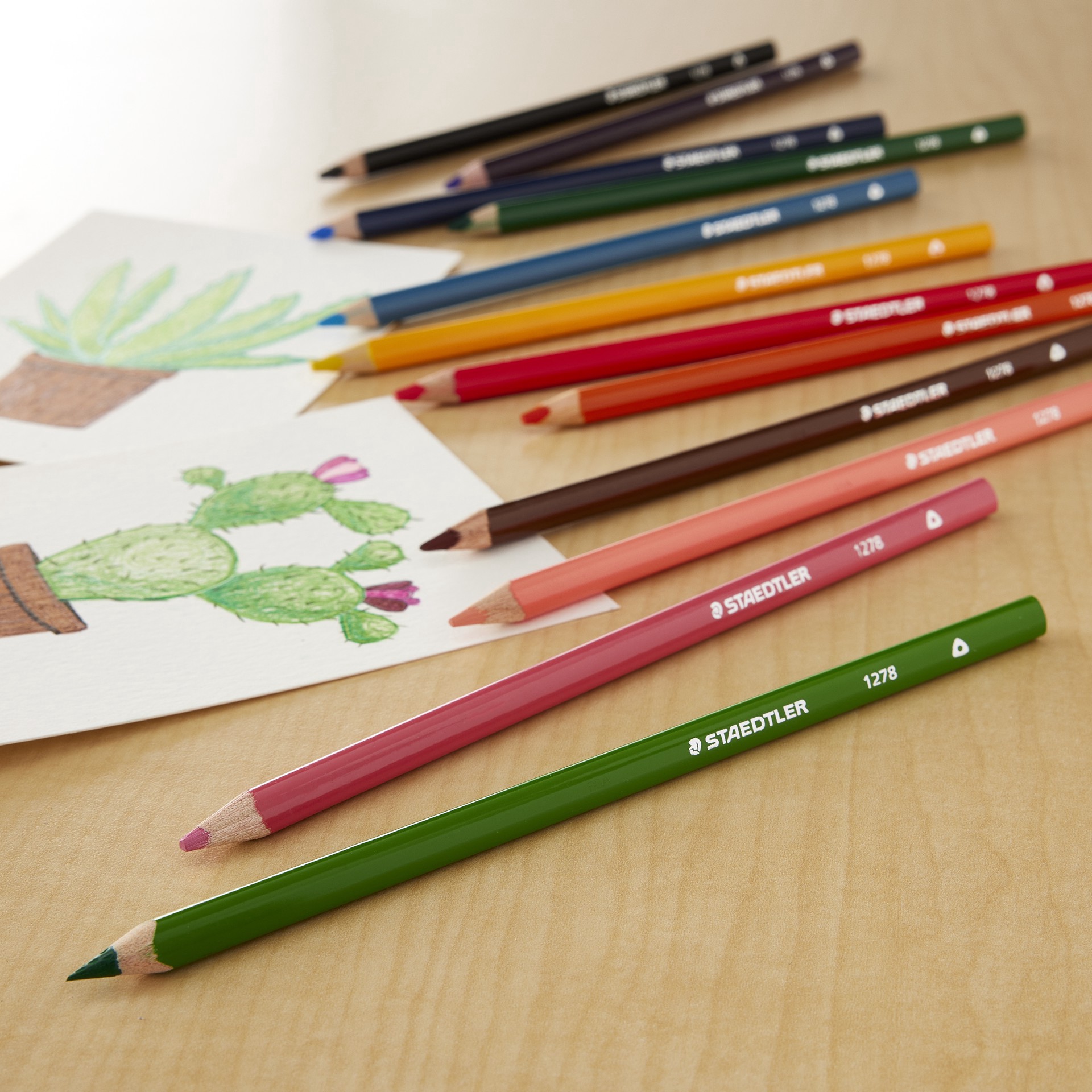 slide 2 of 3, Staedtler Triangular Colored Pencils, 1 ct