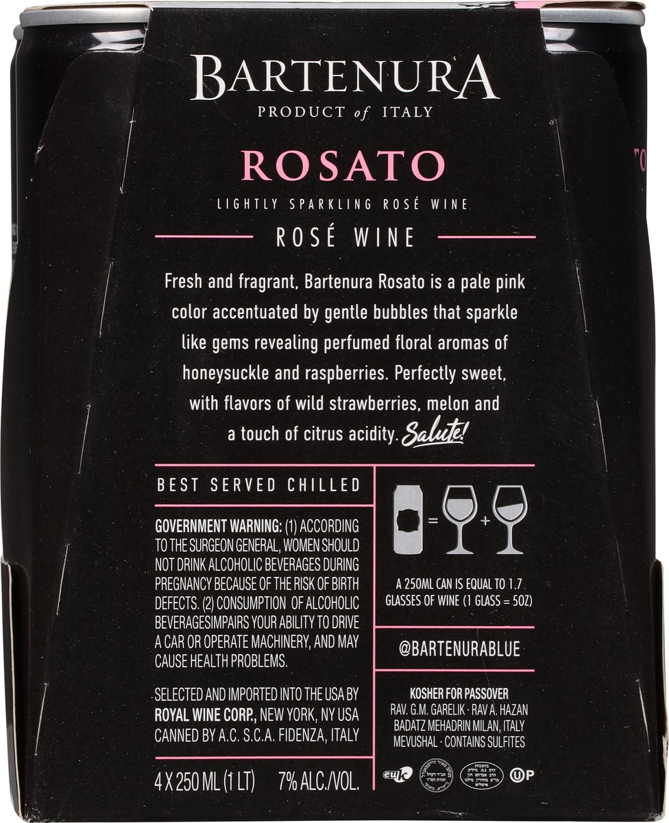 slide 7 of 9, Bartenura Rosato Sparklin, 250 ml