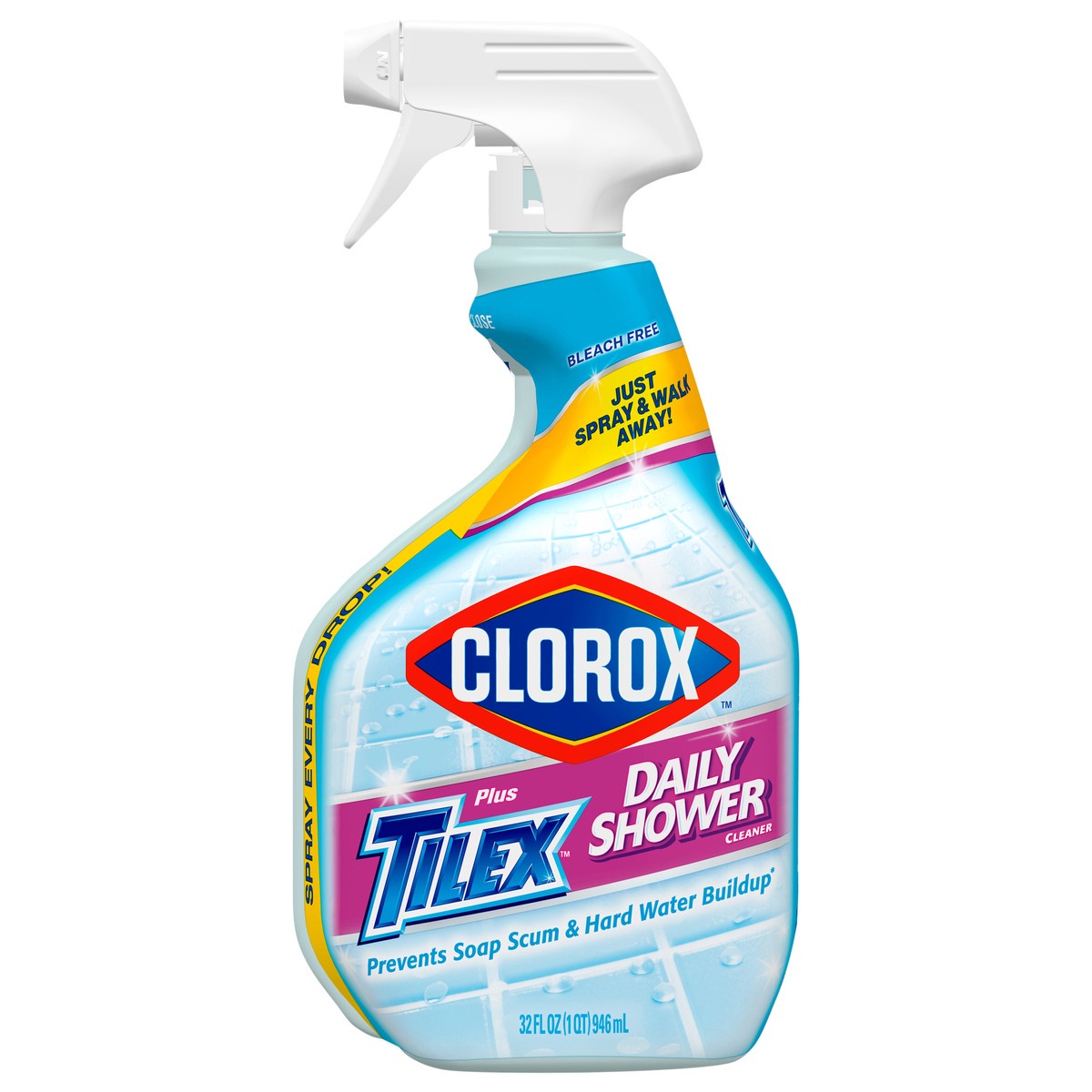slide 1 of 5, Clorox Plus Tilex Fresh Daily Shower Cleaner Spray, 32 fl oz