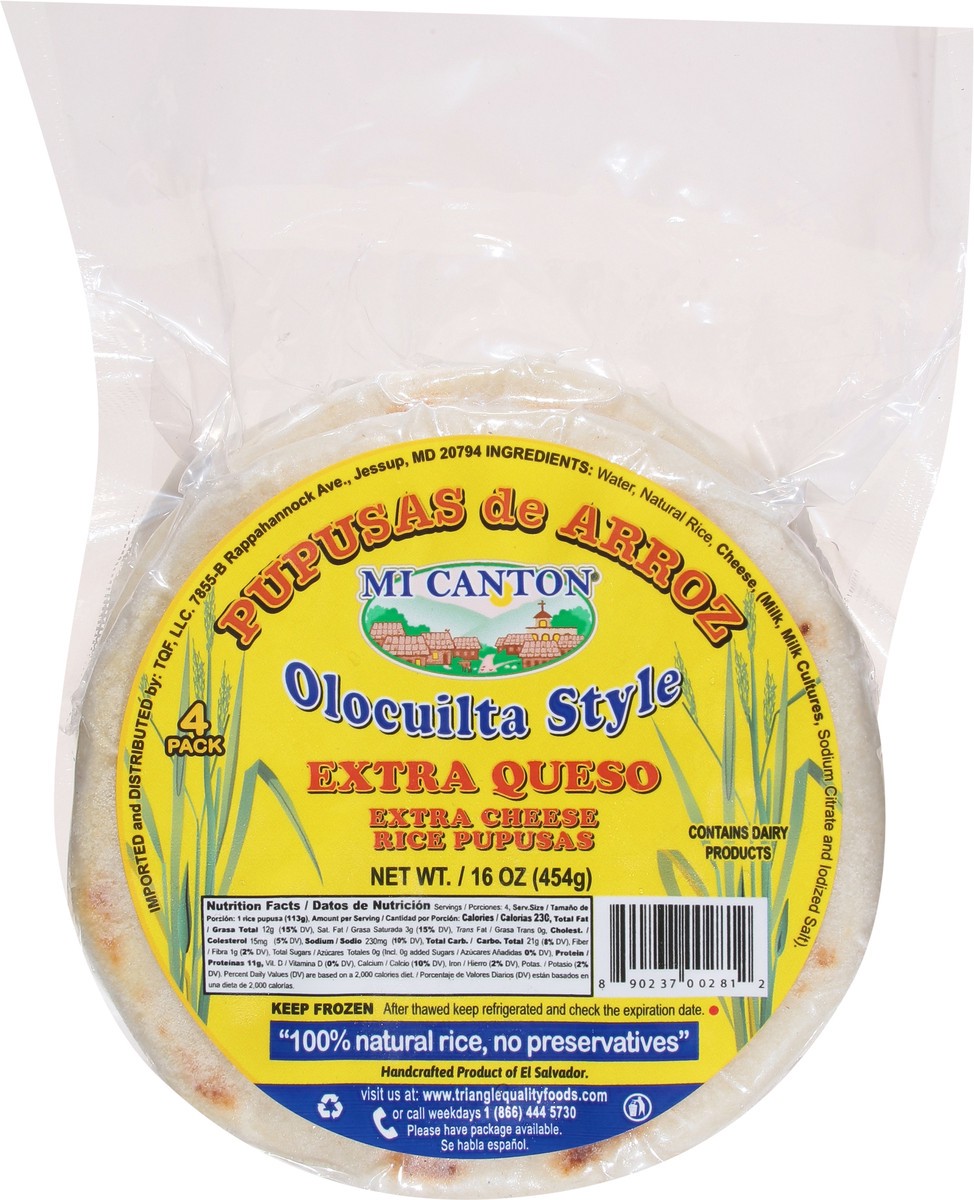 slide 7 of 14, Mi Canton Extra Cheese Olocuilta Style Rice Pupusas 16 oz, 16 oz