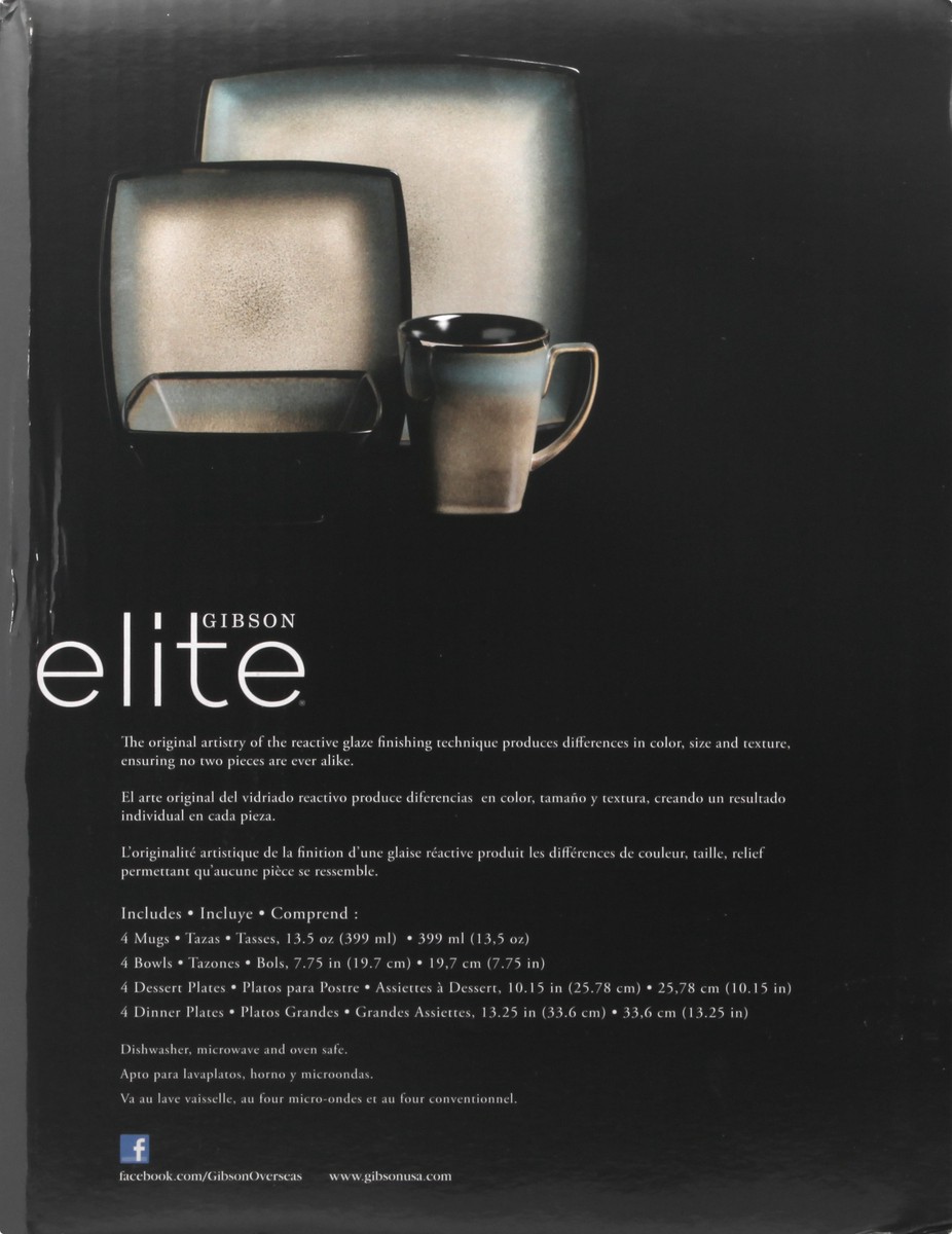 slide 3 of 9, Gibson Elite Dinnerware Set 1 ea, 1 ct