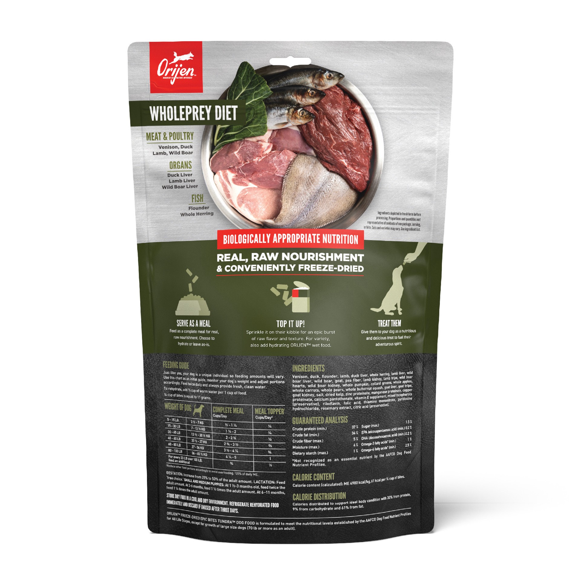 slide 3 of 3, ORIJEN Tundra Freeze-Dried Epic Bites 6OZ, 6 oz