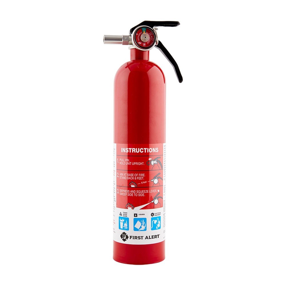 slide 3 of 3, First Alert HOME1 Multipurpose ABC Rechargeable Fire Extinguisher, 4 ct