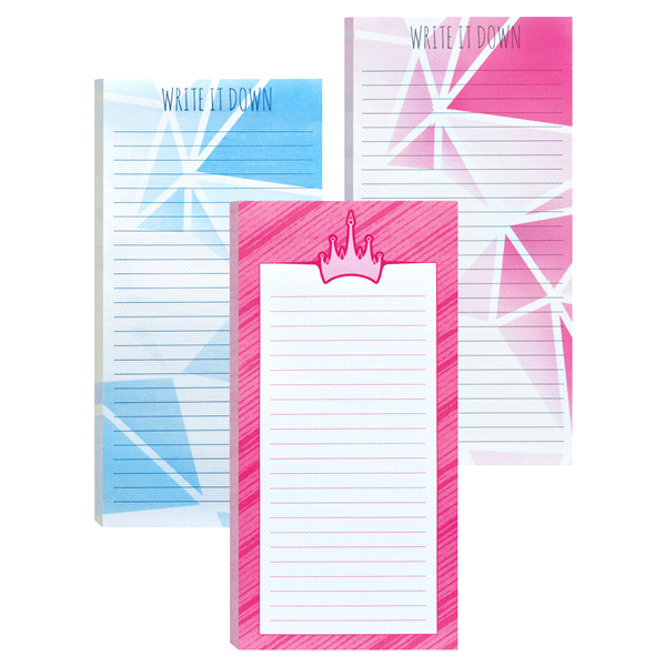 slide 1 of 1, Post-it Printed Notes, Fashion designs, 4 in x 8 in, Lined, 1 Pad/Pack /Pad, 1 ct