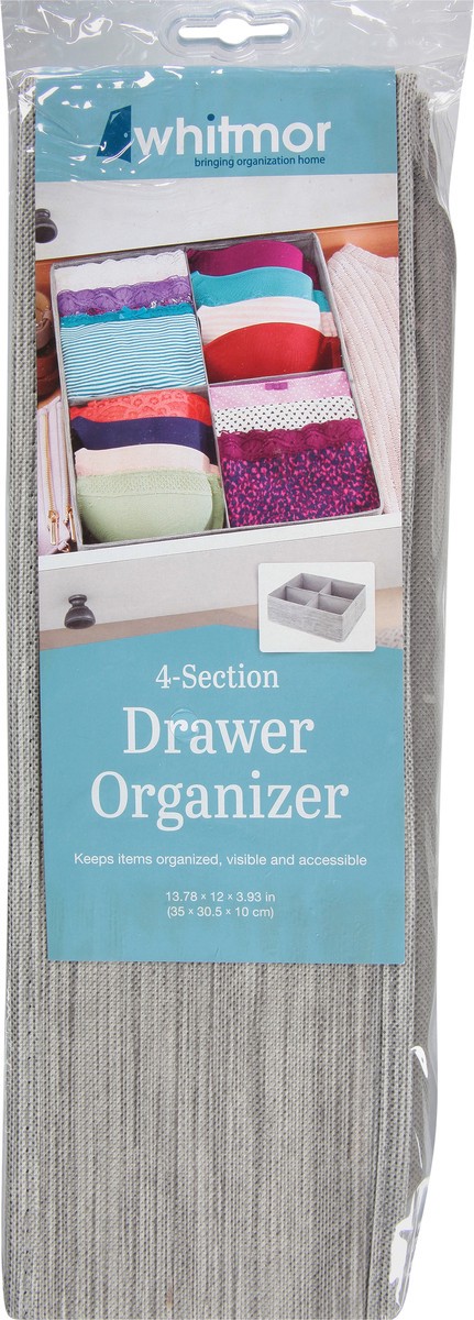 slide 6 of 9, Whitmor 4-Section Organizer, 1 ct