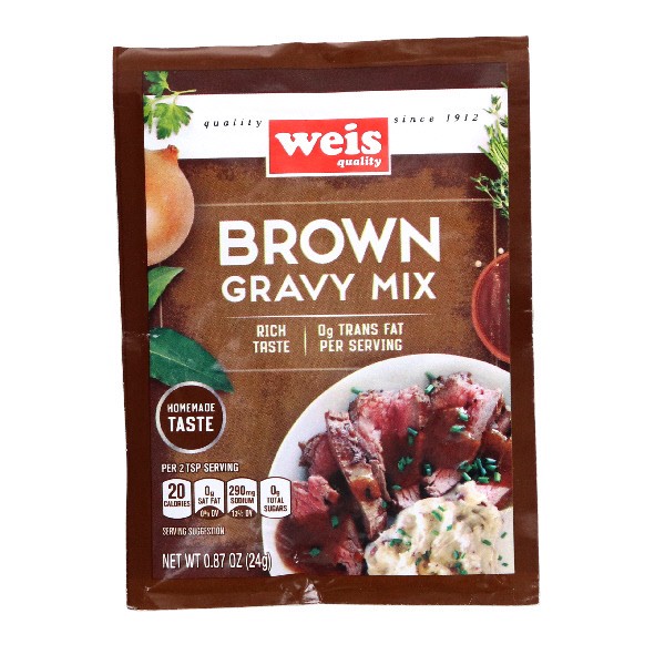 slide 1 of 1, Weis Quality Brown Gravy Mix, 0.87 oz