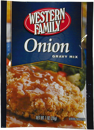 slide 1 of 1, Western Family Onion Gravy Mix, 1 oz