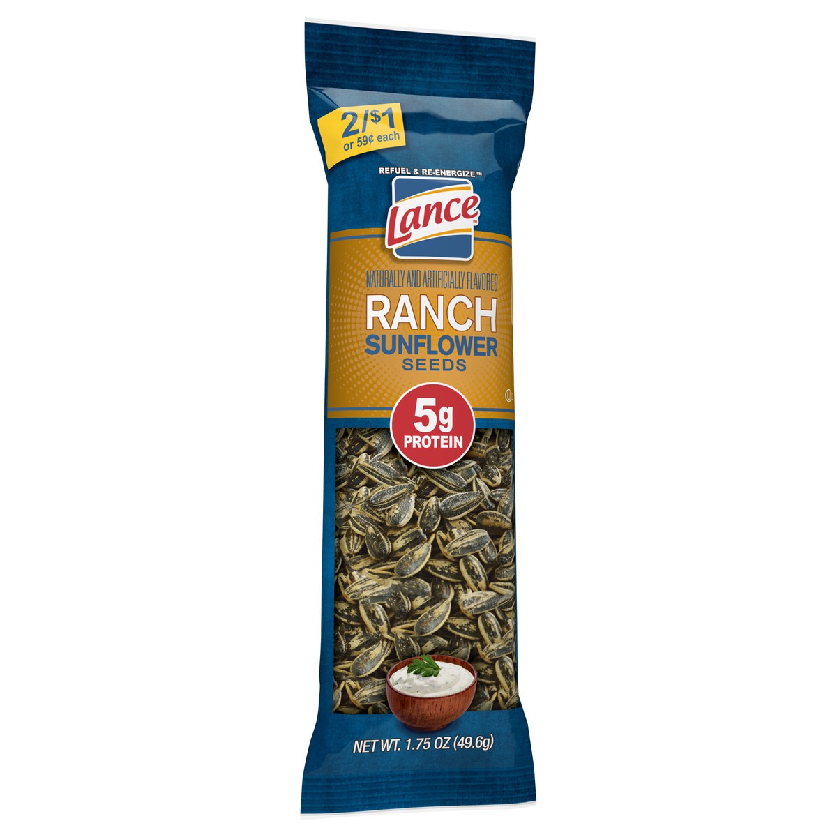 slide 2 of 5, Lance Ranch Sunflower Seeds, 1.75 Oz Single Pack, 1.75 oz
