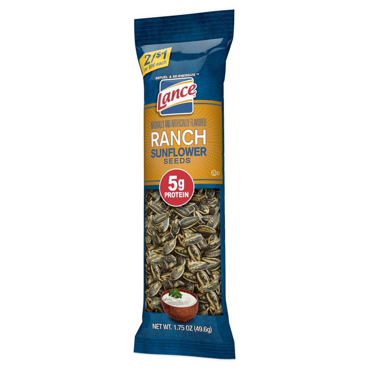 slide 3 of 5, Lance Ranch Sunflower Seeds, 1.75 Oz Single Pack, 1.75 oz
