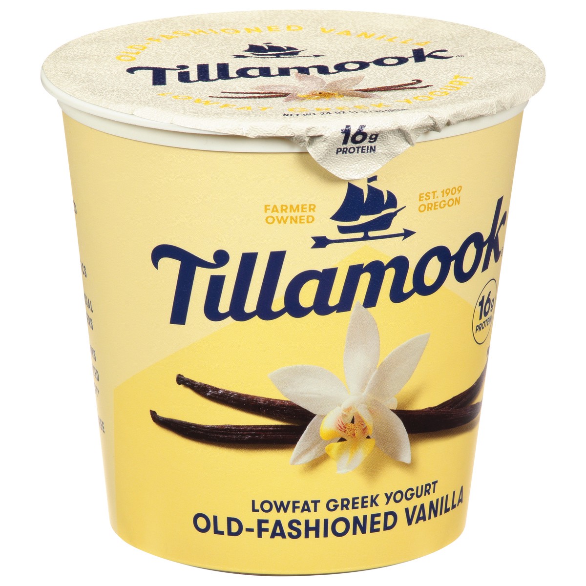 slide 5 of 11, Tillamook Lowfat Greek Old-Fashioned Vanilla Yogurt 24 oz, 24 oz