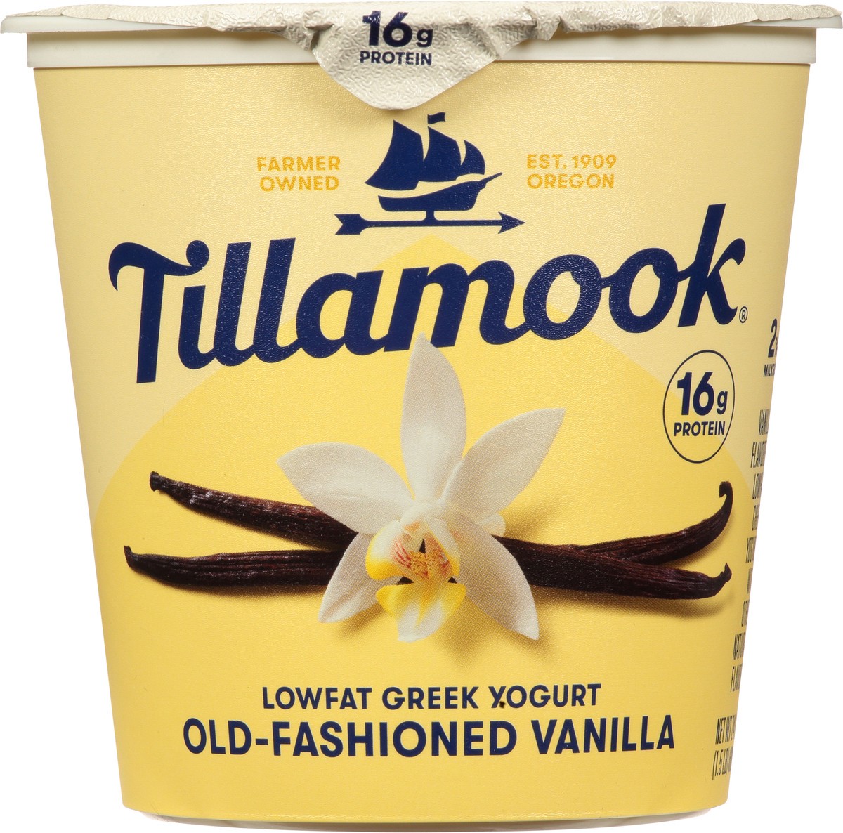 slide 10 of 11, Tillamook Lowfat Greek Old-Fashioned Vanilla Yogurt 24 oz, 24 oz