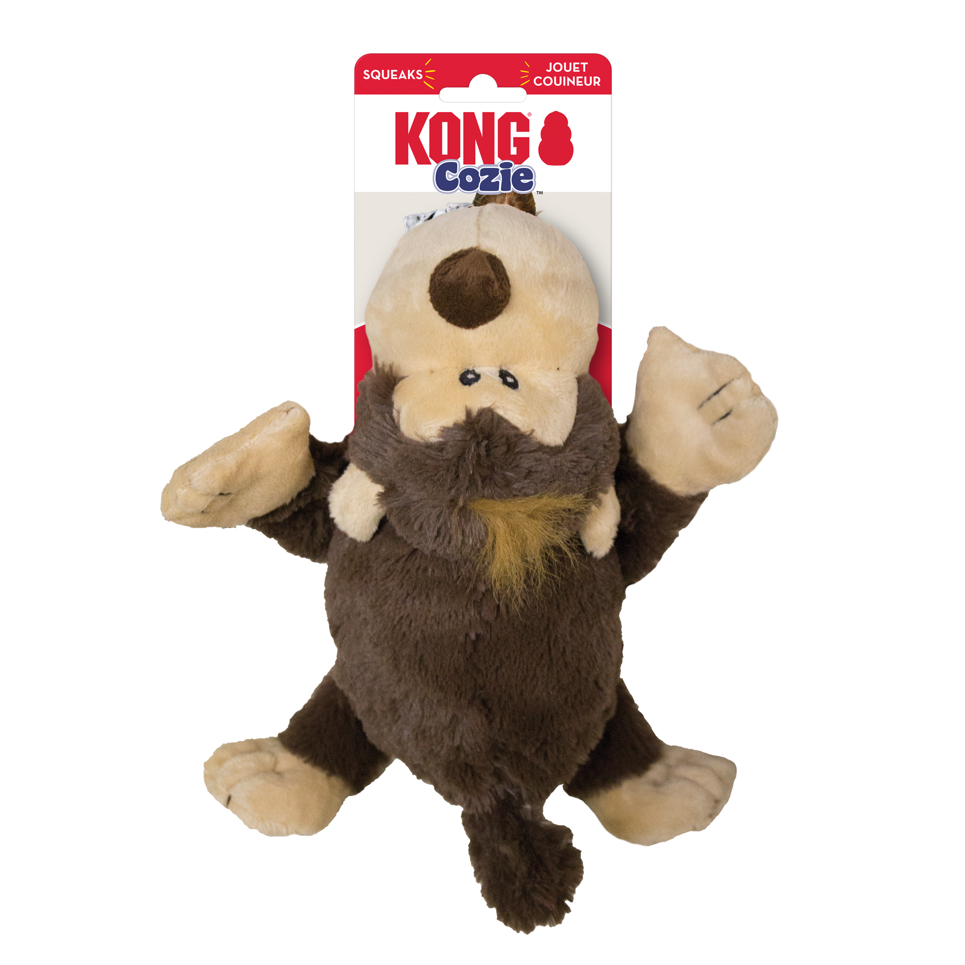slide 3 of 4, Kong Company KONG Cozie Spunky Monkey Dog Toy, 1 ct