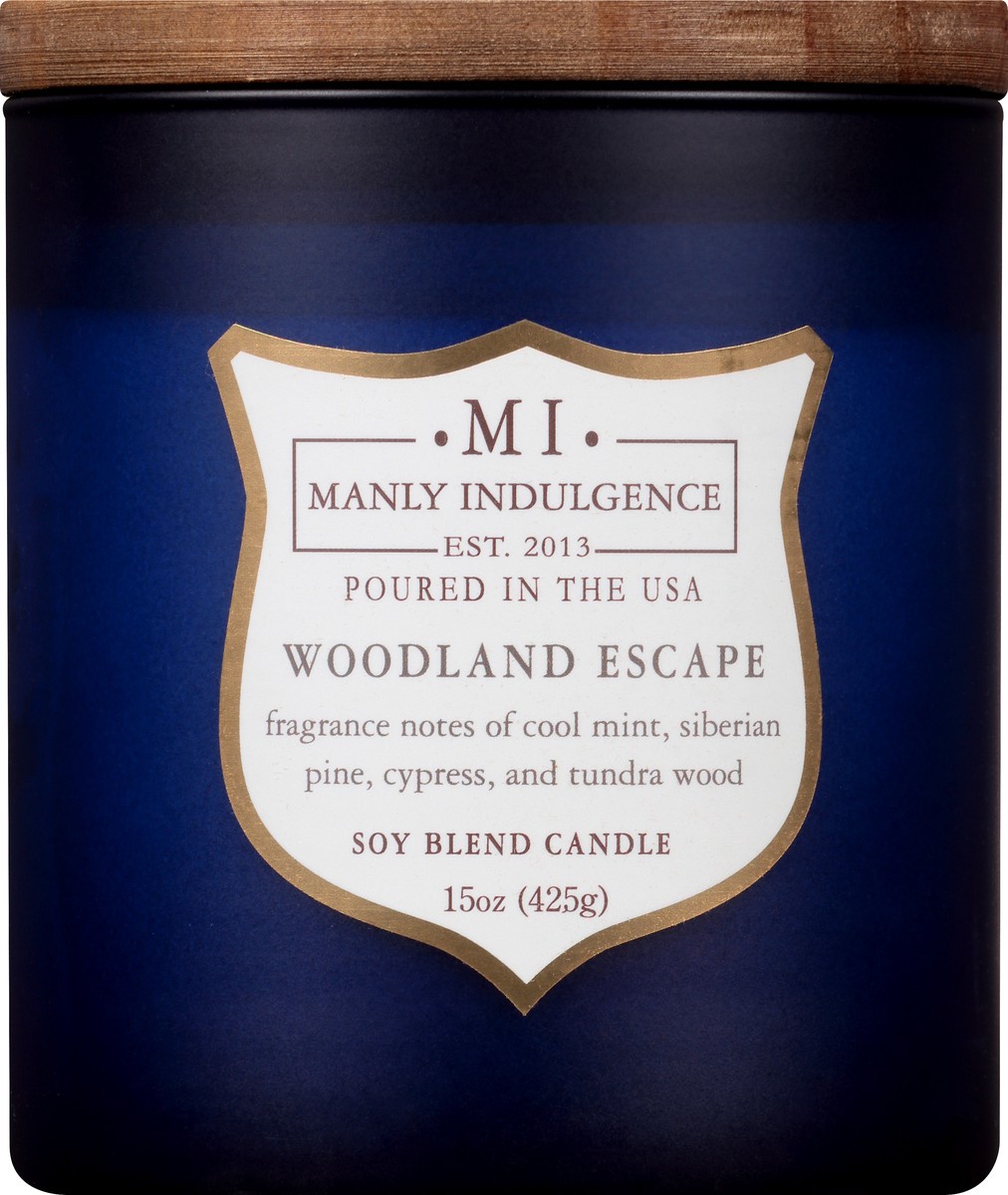 slide 3 of 11, Manly Indulgence Navy Soy Blend Woodland Escape Candle 1 ea, 1 ea