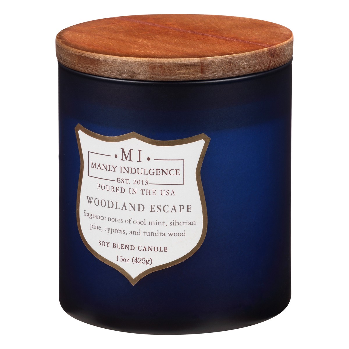 slide 7 of 11, Manly Indulgence Navy Soy Blend Woodland Escape Candle 1 ea, 1 ea