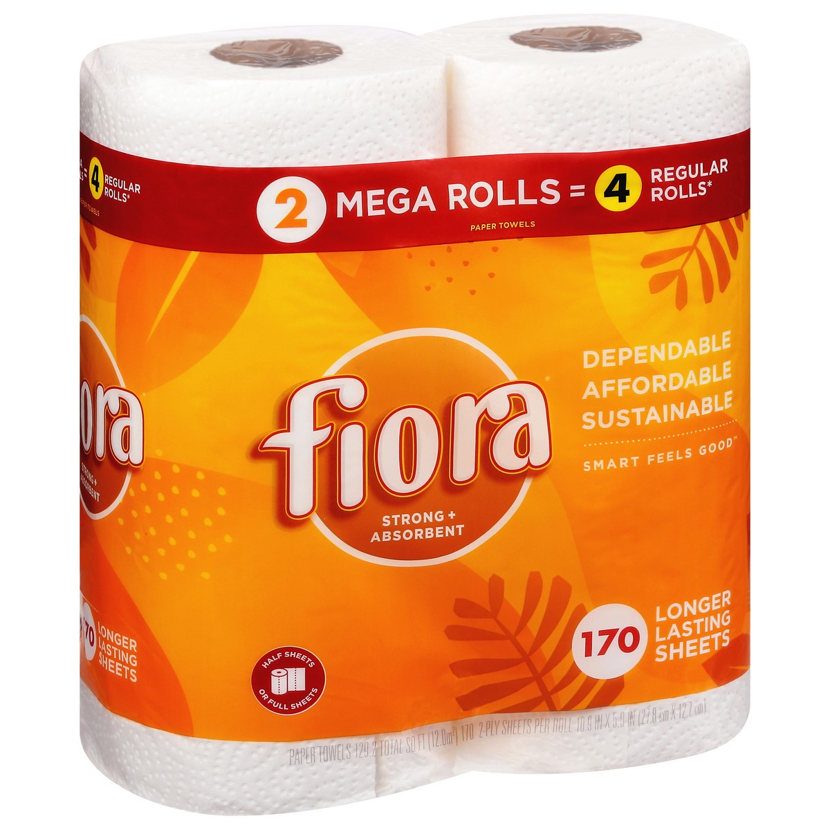 slide 6 of 9, Fiora Paper Towels, 2 Pack, 340 ct