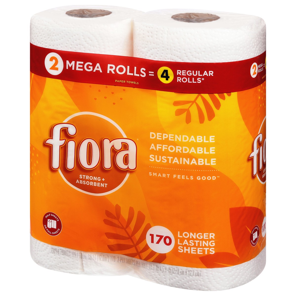 slide 7 of 9, Fiora Paper Towels, 2 Pack, 340 ct