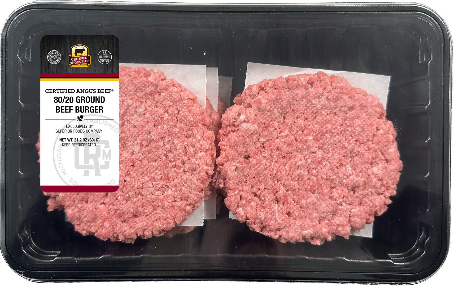 slide 1 of 1, Cab 80% Grd Bf Burger Fam Pack, 1.33 lb