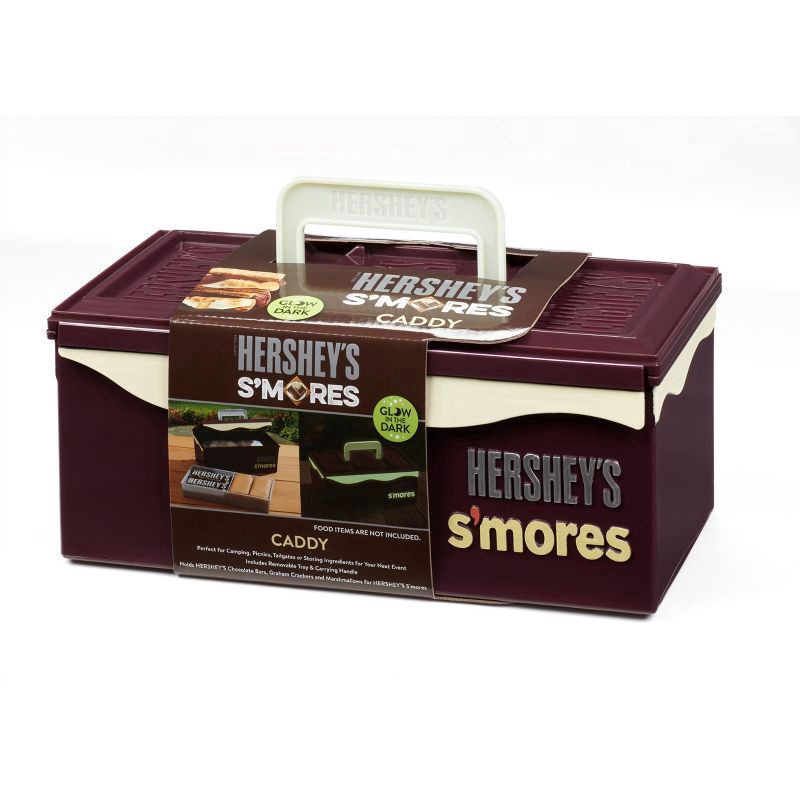 slide 1 of 3, Hershey's Glow In The Dark S'Mores Caddy - Brown/Green, 1 ct