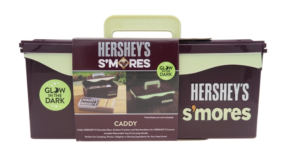 slide 1 of 1, Hershey's Glow In The Dark S'Mores Caddy - Brown/Green, 1 ct