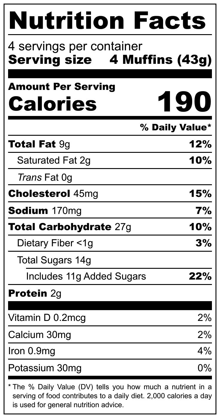 slide 4 of 5, Katz Muffin Snacks - Chocolate Chip, 1 ct