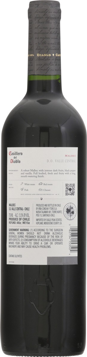 slide 7 of 12, Casillero del Diablo Malbec, 750 ml