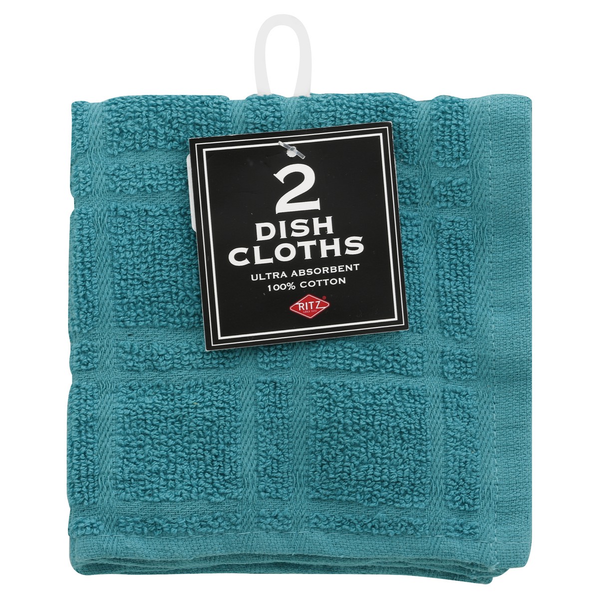 slide 3 of 3, Ritz Teal Dish Cloths 2 Each, 2 ct