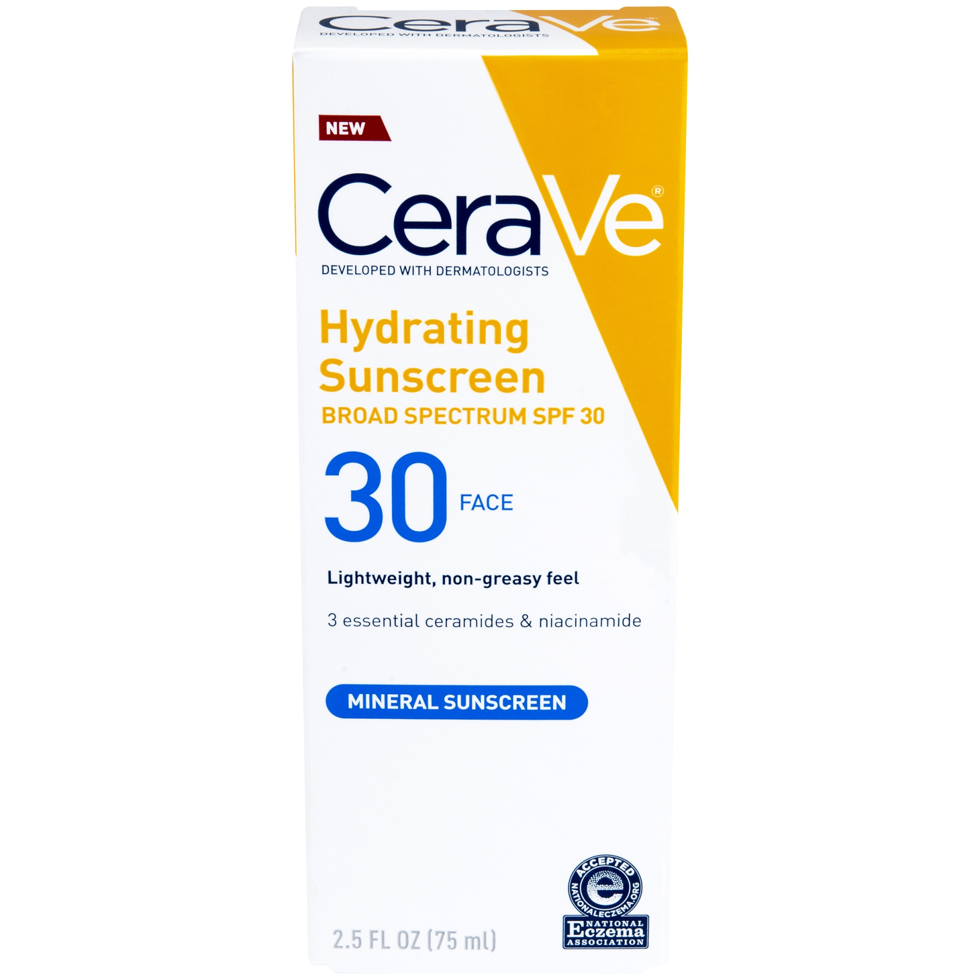 slide 1 of 1, CeraVe Mineral Sunscreen Lotion, SPF 30, 2.5 oz