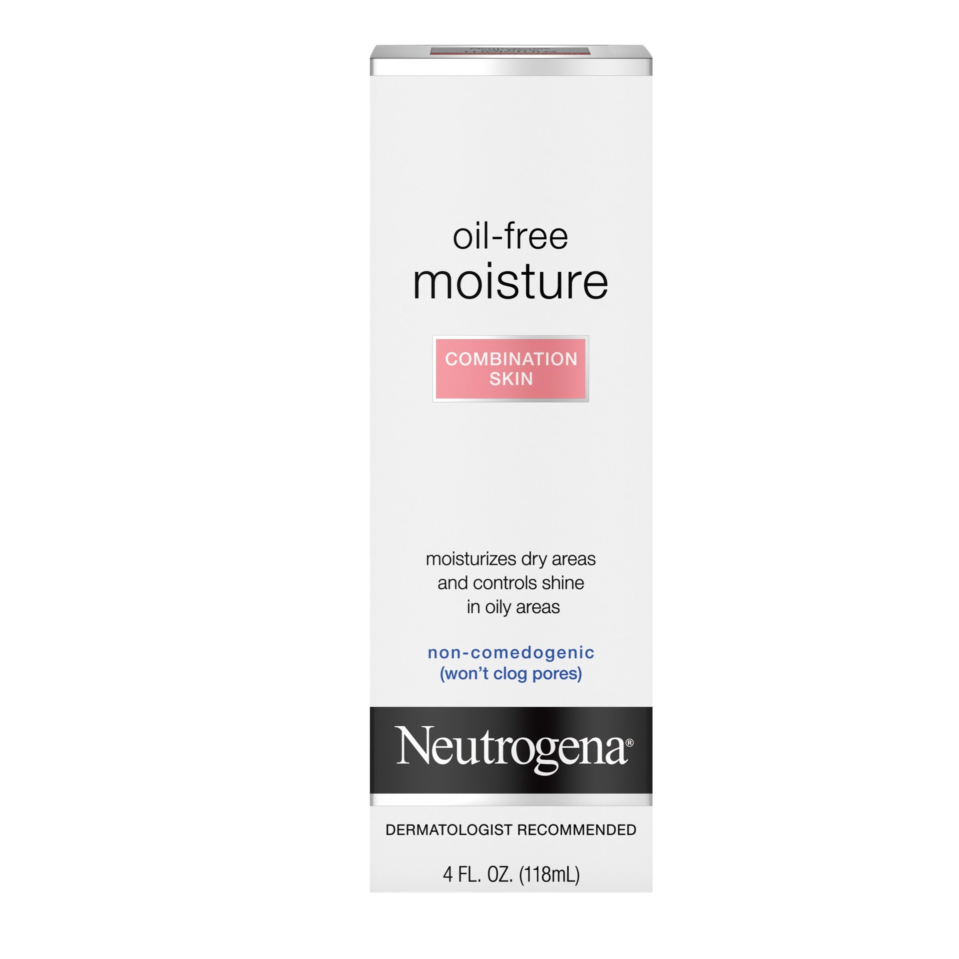 slide 1 of 5, Neutrogena Oil Free Moisture Glycerin Face Moisturizer & Neck Cream for Combination Skin, Lightweight, Oil Absorbing Facial Moisturizer Lotion for a Soft Natural Matte, 4 fl. oz, 4 fl oz