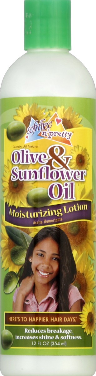 slide 3 of 3, Sofn'Free Soft And Pretty Olive & Sunflower Oil Moisturizing Lotion, 12 fl oz